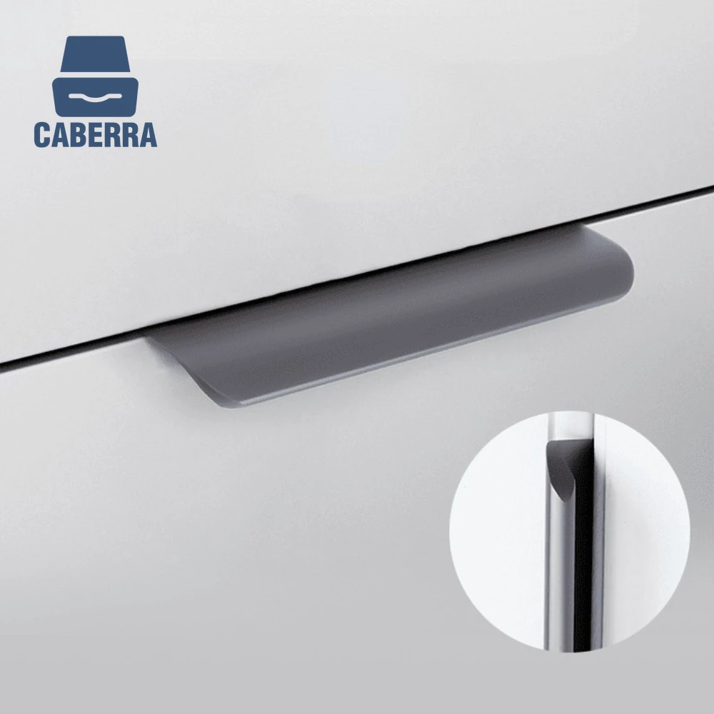 Gray Edge Long Pull Finger Handles Grey Wardrobe Handle Cabinet Pulls Drawer Knobs Aluminum Alloy Kitchen Cupboard Furniture
Gray Edge Long Pull Finger Handles Grey Wardrobe Handle Cabinet Pulls Drawer Knobs Aluminum Alloy Kitchen Cupboard Furniture