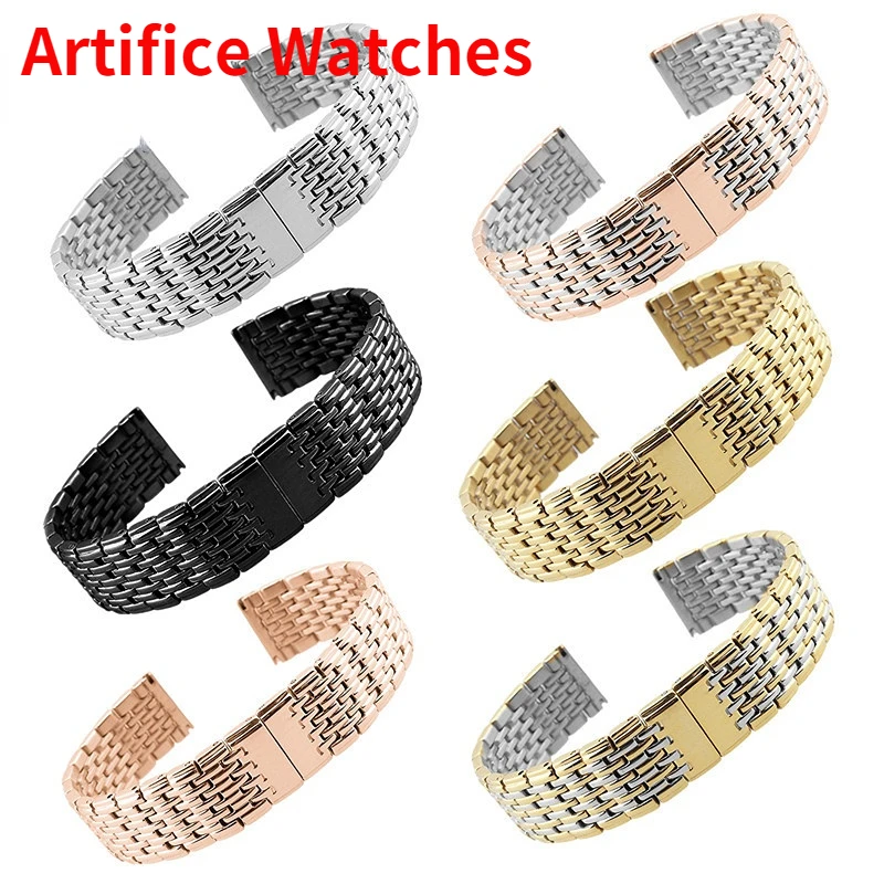 New Stainless Steel Solid Strap 13 18 20 22mm Men's Stainless Steel Bracelet Ladies Watch Strap
New Stainless Steel Solid Strap 13 18 20 22mm Men's Stainless Steel Bracelet Ladies Watch Strap
