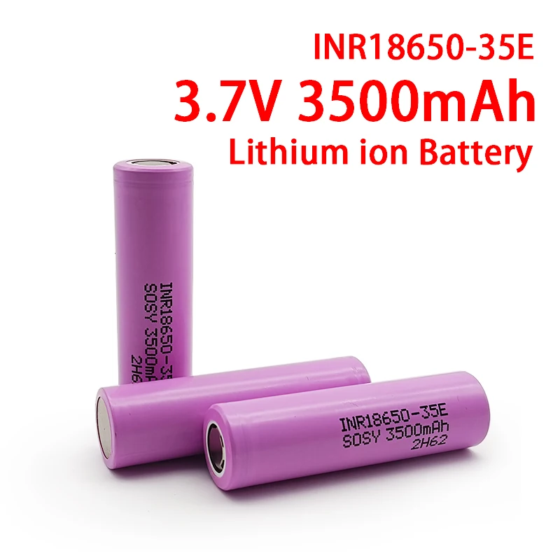 2023 New Original Made 18650 3500mAh 20A Discharge INR18650-35E 3.7v Battery 3.7V Rechargable Battery
2023 New Original Made 18650 3500mAh 20A Discharge INR18650-35E 3.7v Battery 3.7V Rechargable Battery