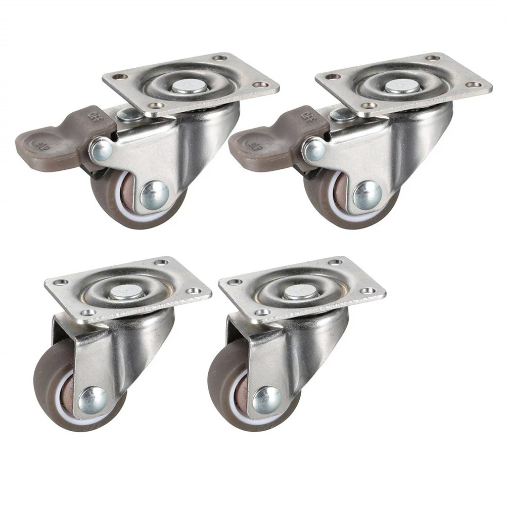 4PCS 1 Inch Furniture Caster Roller Soft Rubber Universal Swivel Wheels To Move Furniture For Trolley Cabinet Cart Office Chair
4PCS 1 Inch Furniture Caster Roller Soft Rubber Universal Swivel Wheels To Move Furniture For Trolley Cabinet Cart Office Chair
