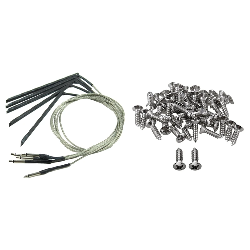 5Pcs Bendable Acoustic Guitar Transducer Sensitivity Piezo Bridge Pickup Cable with 50Pcs Guitar Bass Screws Parts
5Pcs Bendable Acoustic Guitar Transducer Sensitivity Piezo Bridge Pickup Cable with 50Pcs Guitar Bass Screws Parts