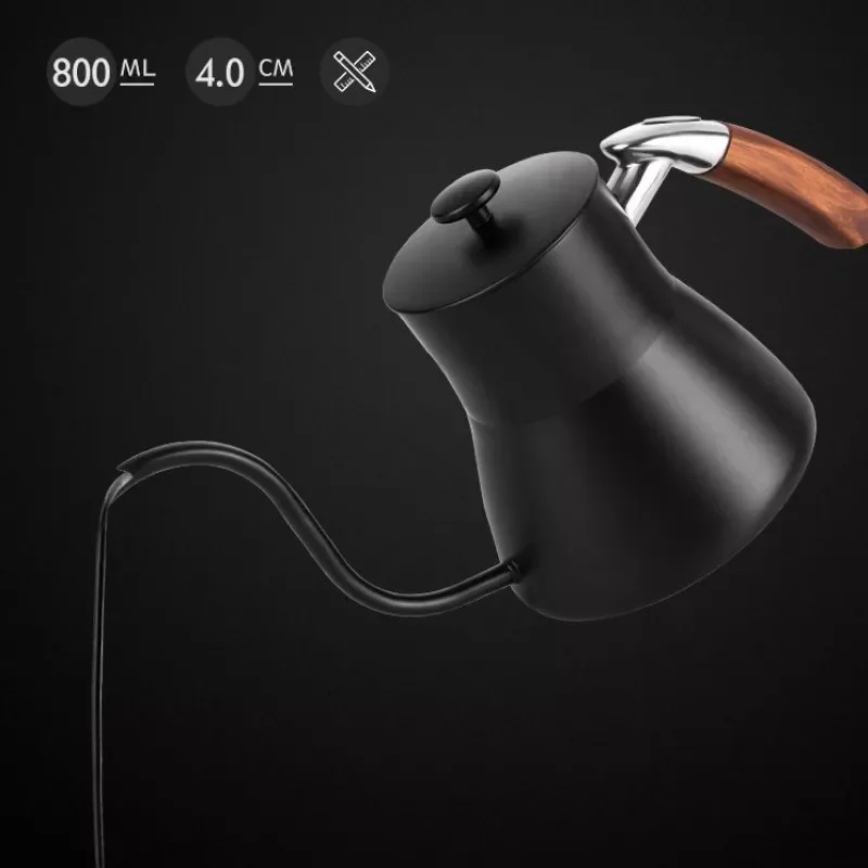 High-end Coffee Tea Pot Hand Pot Coffee Pot Food Grade Stainless Steel Gooseneck Drip Kettle Swan Neck Thin Mouth with Lid 800ml
High-end Coffee Tea Pot Hand Pot Coffee Pot Food Grade Stainless Steel Gooseneck Drip Kettle Swan Neck Thin Mouth with Lid 800ml