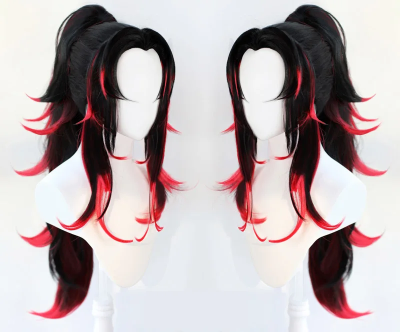 Термостойкие синтетические волосы для косплея «клик», черного, красного цвета, с шапочкой
Термостойкие синтетические волосы для косплея «клик», черного, красного цвета, с шапочкой