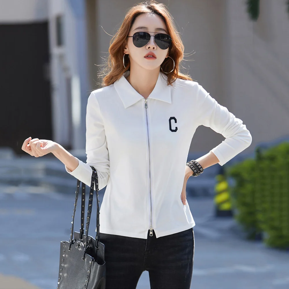 Футболка женская с длинным рукавом, модный Свободный Топ на молнии, базовая С Вышивкой Букв, на весну-лето, осень
Футболка женская с длинным рукавом, модный Свободный Топ на молнии, базовая С Вышивкой Букв, на весну-лето, осень