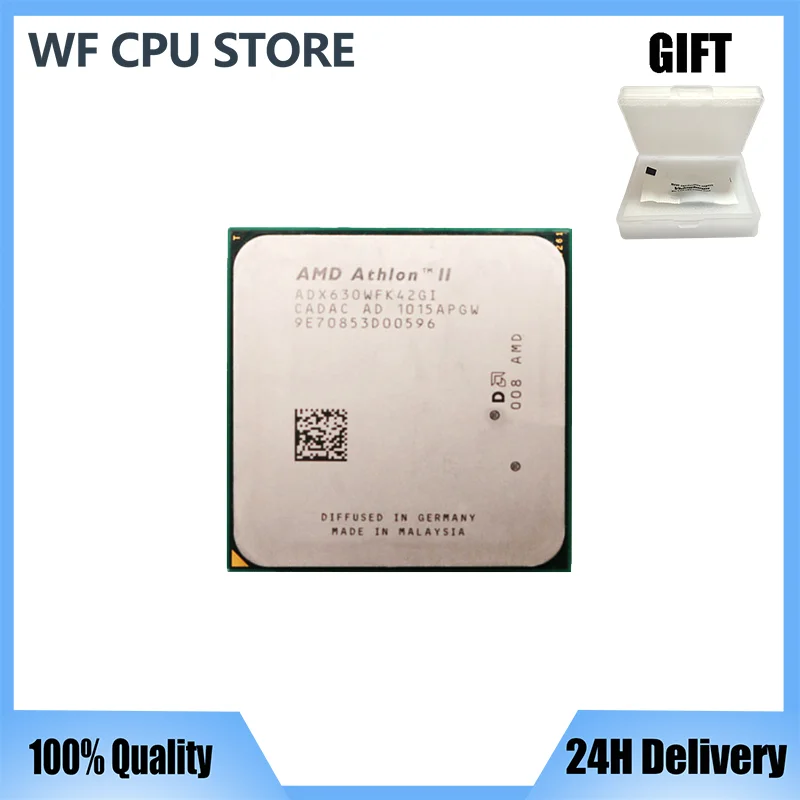 Четырехъядерный процессор AMD Athlon II X4 630 2,8 ГГц ADX630WFK42GI разъем AM3
Четырехъядерный процессор AMD Athlon II X4 630 2,8 ГГц ADX630WFK42GI разъем AM3