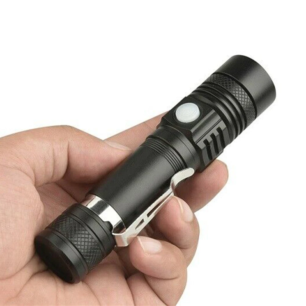 Torch Flashlight USB Rechargeable Zoom Camping Fishing Hiking Super Bright LED 12*2.7*2.4cm 3 Modes 50000LM
Torch Flashlight USB Rechargeable Zoom Camping Fishing Hiking Super Bright LED 12*2.7*2.4cm 3 Modes 50000LM