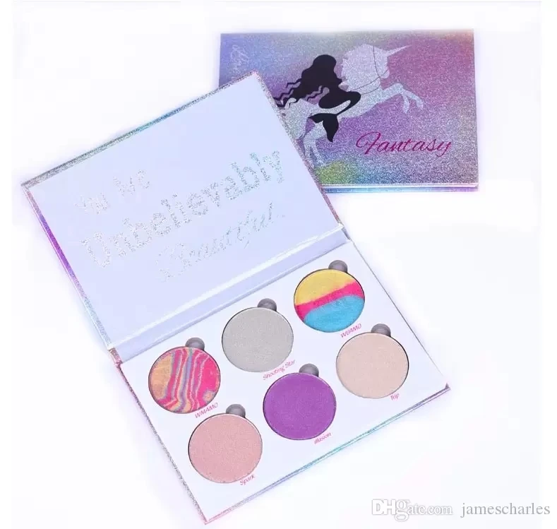 

Brand Love Luxe Beauty Fantasy Palette Makeup You Are Unbelievably Beautiful highlighters Eyeshadow and Glitter Unicorn palette