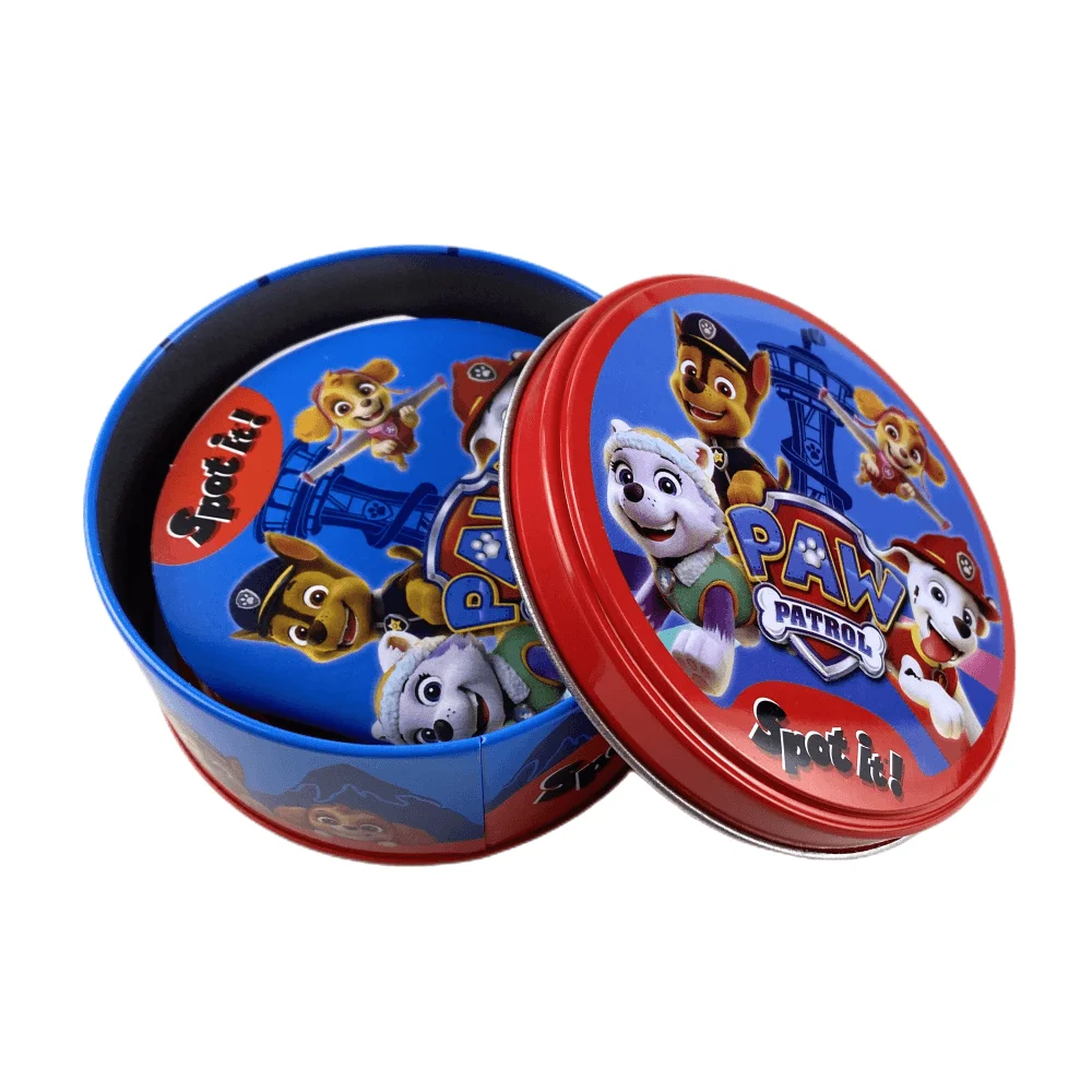 Paw Patrol Colorful Metal Box Dobble Game Cards Anime Figure Chase Toy Waterproof Holidays Dory Animals Spot It For Kids Gift
Paw Patrol Colorful Metal Box Dobble Game Cards Anime Figure Chase Toy Waterproof Holidays Dory Animals Spot It For Kids Gift
