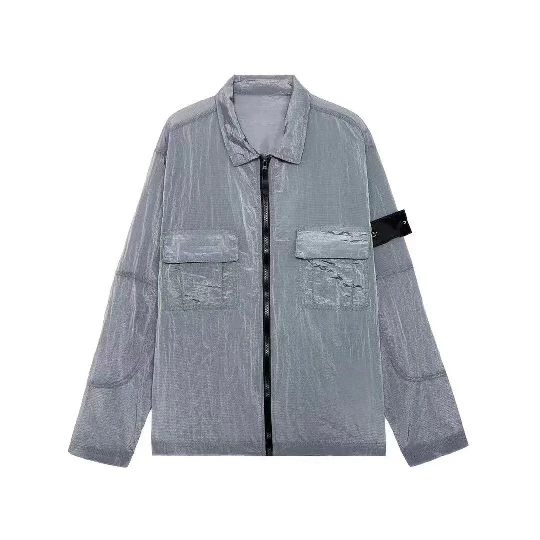 22SS Spring New Fashion Casual Metal Nylon Pocket Zipper Shirt Jacket Thin Shirt for Men Classic Compass Armband Embroidered
22SS Spring New Fashion Casual Metal Nylon Pocket Zipper Shirt Jacket Thin Shirt for Men Classic Compass Armband Embroidered