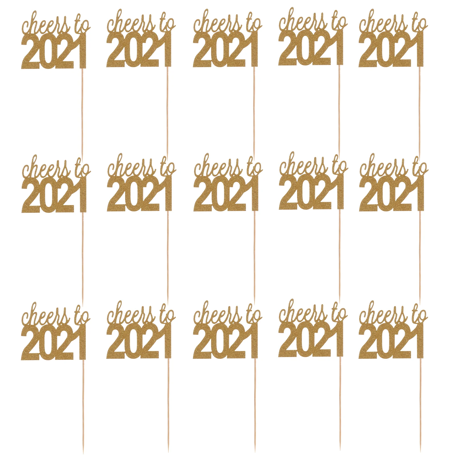 30Pcs 2021 New Year Cupcake Toppers Glitter Letter Cake Picks Cheers To 2021 For Christmas New Year 2021 Party
30Pcs 2021 New Year Cupcake Toppers Glitter Letter Cake Picks Cheers To 2021 For Christmas New Year 2021 Party