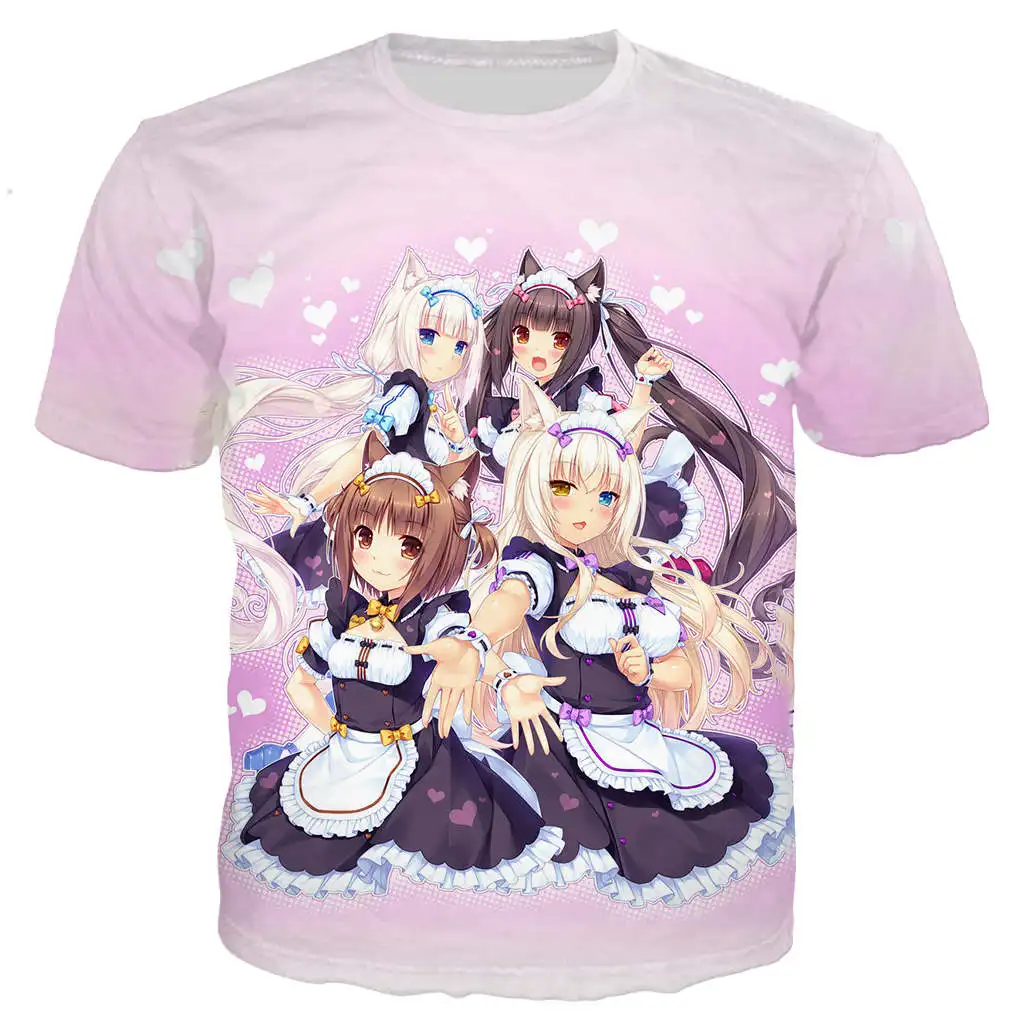 Nekopara Chocola Vanilla T Shirt Men Women Anime Harajuku T-shirts 3D Print Summer Boy Girl Children Kawaii Cartoon Tees Tops
Nekopara Chocola Vanilla T Shirt Men Women Anime Harajuku T-shirts 3D Print Summer Boy Girl Children Kawaii Cartoon Tees Tops