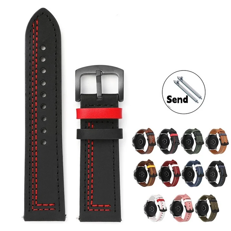 Universal Leather Watchband 18mm 20mm 22mm 24mm Watch Strap Band High Quality Bracelet for CASIO IWC Moto Samsung Huawei
Universal Leather Watchband 18mm 20mm 22mm 24mm Watch Strap Band High Quality Bracelet for CASIO IWC Moto Samsung Huawei