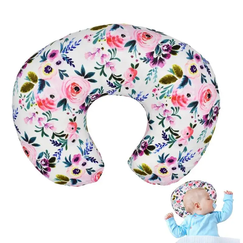 

Feeding Support Pillow Flower Pillow For Newborn Girl Soft And Stretchy Safely Breastfeeding Pillow Slipcover For Girl