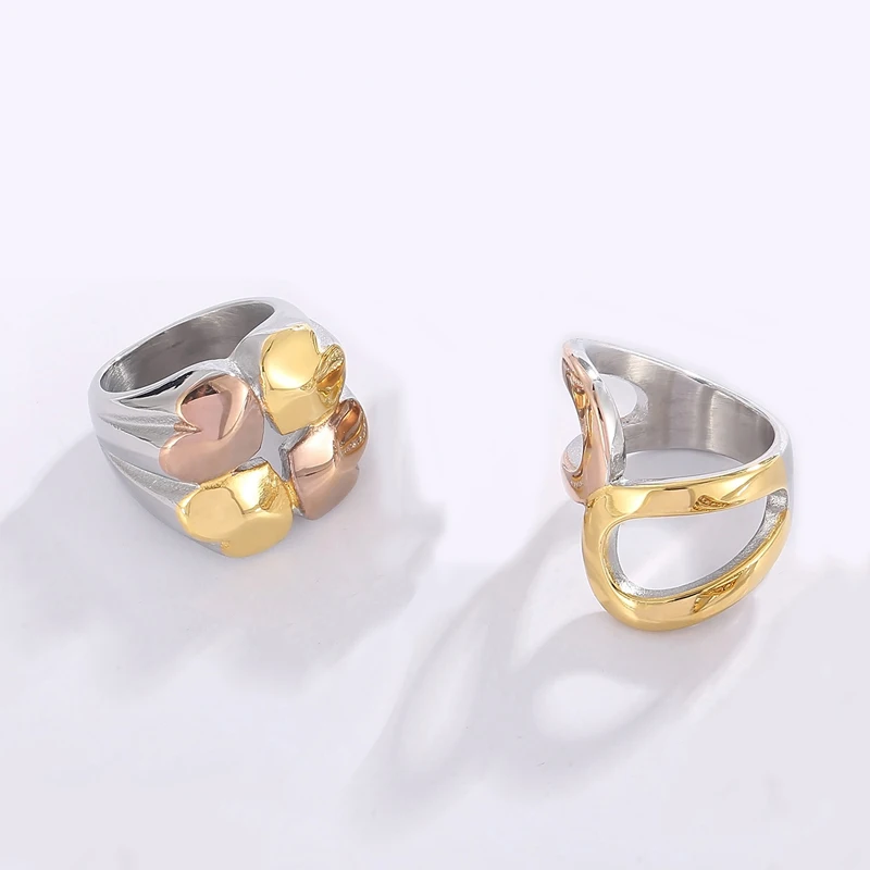 Stainless Steel Tricolor Ring For Women Fashion Wedding Band Luxury Jewelry Accessory Gift
Stainless Steel Tricolor Ring For Women Fashion Wedding Band Luxury Jewelry Accessory Gift