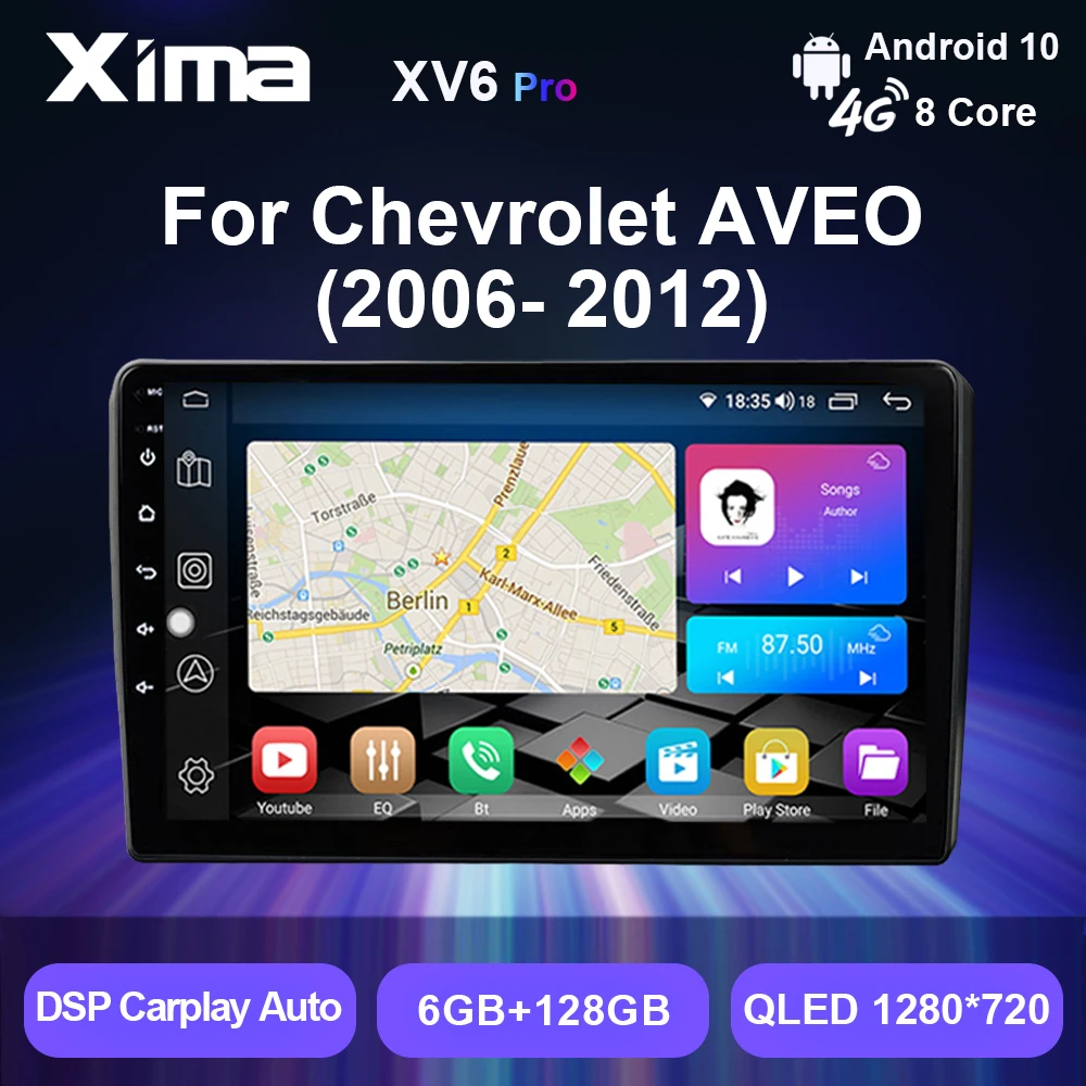 XIMA Pro XV6 2 din Android 10 auto Carplay Car Radio Multimedia Video For Chevrolet Lova Captiva Gentra Aveo Epica 2006-2011 gps
XIMA Pro XV6 2 din Android 10 auto Carplay Car Radio Multimedia Video For Chevrolet Lova Captiva Gentra Aveo Epica 2006-2011 gps