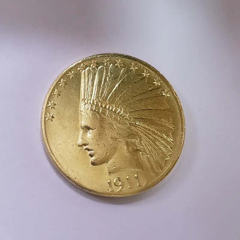 American 1911 10 Dollars Brass Gold Plated Commemorative Collectible Coin Gift Lucky Challenge Coin
American 1911 10 Dollars Brass Gold Plated Commemorative Collectible Coin Gift Lucky Challenge Coin