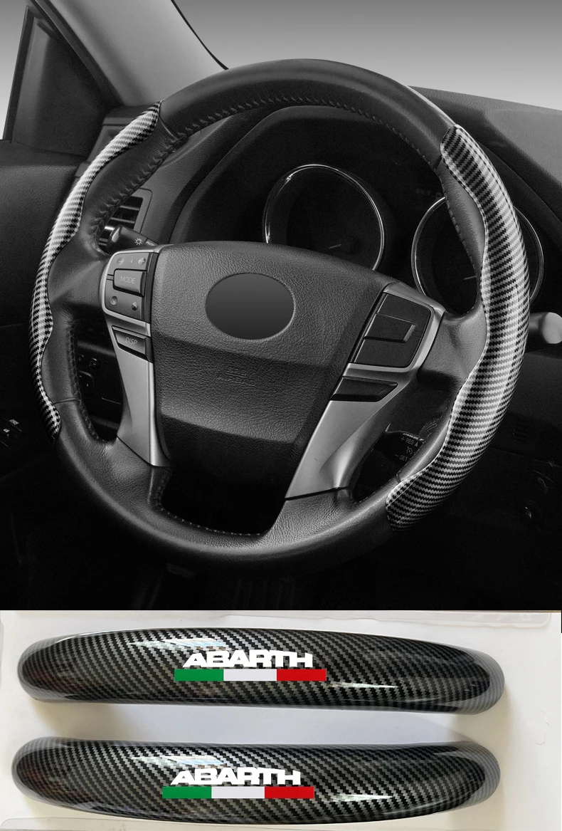 1 pair of automotive ultra-thin carbon fiber non-slip steering wheel cover for abarth 695 595 500 competizione
1 pair of automotive ultra-thin carbon fiber non-slip steering wheel cover for abarth 695 595 500 competizione