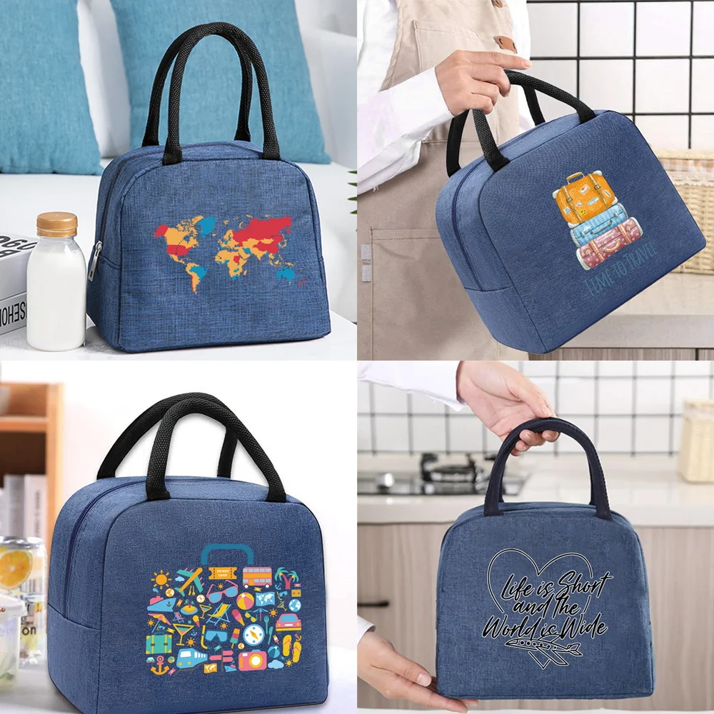 Lunch Bag Thermal Cooler Tote for Work Insulated Canvas Zipper Travel Food Picnic Storage Bags Unisex Travel Series Handbag
Lunch Bag Thermal Cooler Tote for Work Insulated Canvas Zipper Travel Food Picnic Storage Bags Unisex Travel Series Handbag