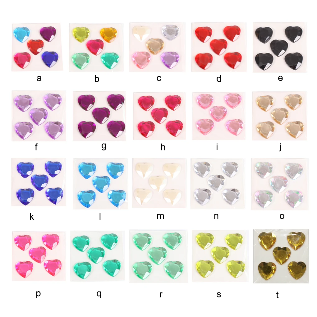 Heart Rhinestone Stickers Acrylic Crystal Gems Multipurpose Decorative Scrapbooking Bracelet Jewelry Assorted Color3
Heart Rhinestone Stickers Acrylic Crystal Gems Multipurpose Decorative Scrapbooking Bracelet Jewelry Assorted Color3