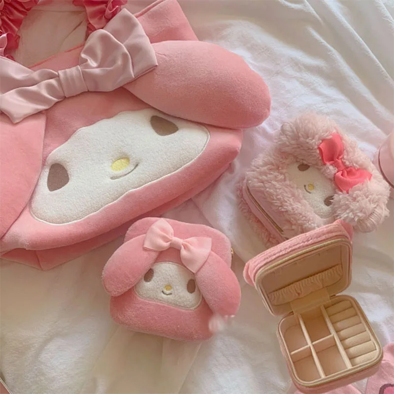 Kawaii Sanriomymelody Plush Jewelry Organizer Box Travel Portable Storage Case Earring Holder Toy Birthday Gift
Kawaii Sanriomymelody Plush Jewelry Organizer Box Travel Portable Storage Case Earring Holder Toy Birthday Gift