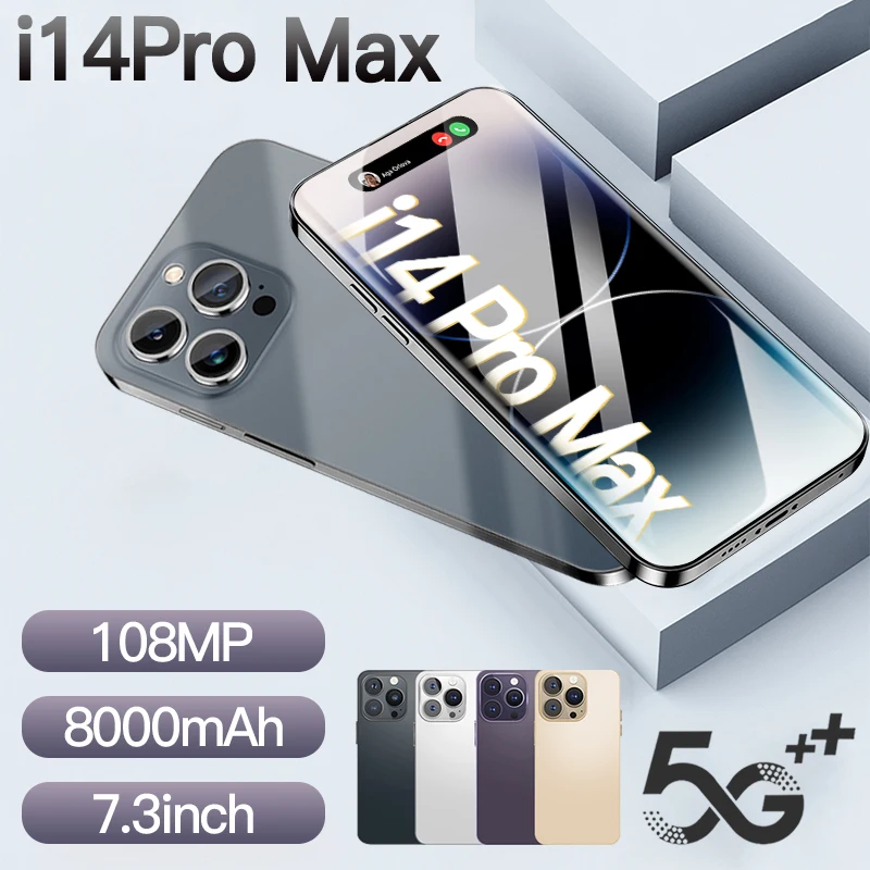 2023 new original i 14 pro max smartphone 3G 4G 5G smartphone phone 8000mAh Cell phone 108MP smart phone 7.3inch unlocked phone
2023 new original i 14 pro max smartphone 3G 4G 5G smartphone phone 8000mAh Cell phone 108MP smart phone 7.3inch unlocked phone