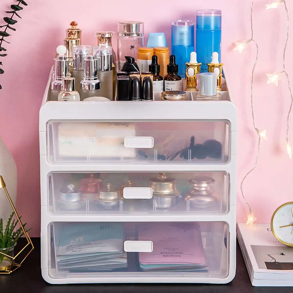 Meigar Makeup Organizer Drawers Plastic Cosmetic Storage Box Jewelry Container Make Up Case Makeup Brush Holder Organizers
Meigar Makeup Organizer Drawers Plastic Cosmetic Storage Box Jewelry Container Make Up Case Makeup Brush Holder Organizers
