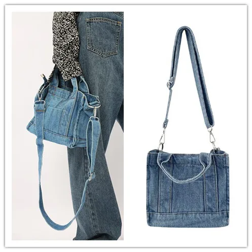 Denim Jeans Sholuld Bag Cool Girl Totes Fashion High Street Style Nice Hardware Y2K Mini Totes In Drop Ship Denim Women's Bags
Denim Jeans Sholuld Bag Cool Girl Totes Fashion High Street Style Nice Hardware Y2K Mini Totes In Drop Ship Denim Women's Bags