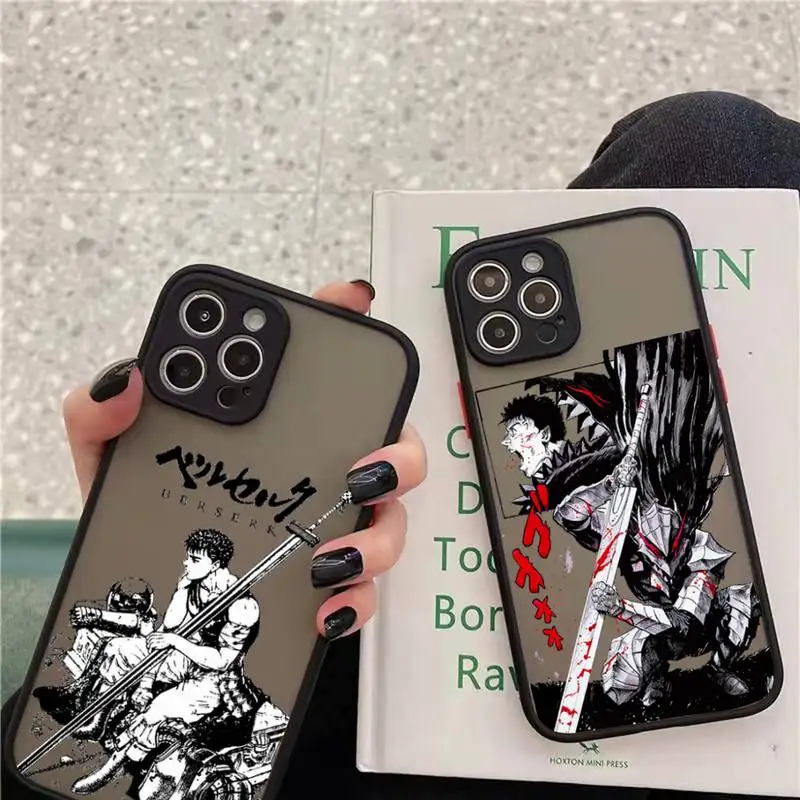 Berserk Guts manga Phone Case matte transparent For iphone 7 8 11 12 13 plus mini x xs xr pro max cover
Berserk Guts manga Phone Case matte transparent For iphone 7 8 11 12 13 plus mini x xs xr pro max cover