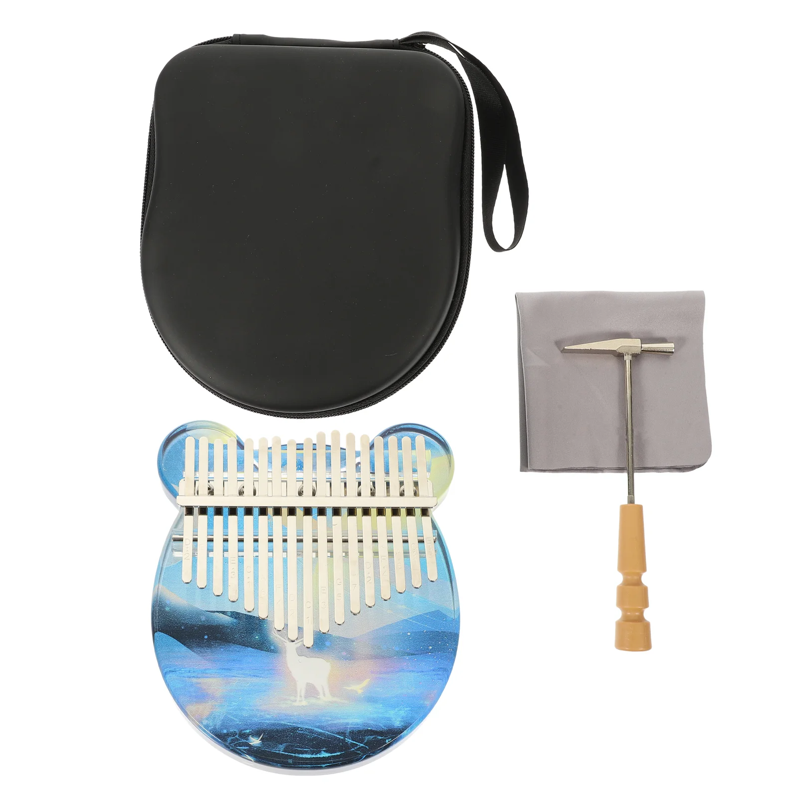 1 Set Small Kalimba Thumb Piano Beginner Planet Elk Pattern Finger Kalimba Piano
1 Set Small Kalimba Thumb Piano Beginner Planet Elk Pattern Finger Kalimba Piano