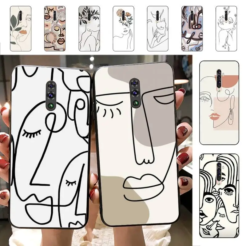 FHNBLJ Abstract Line Face Phone Case for Vivo Y91C Y11 17 19 17 67 81 Oppo A9 2020 Realme c3
FHNBLJ Abstract Line Face Phone Case for Vivo Y91C Y11 17 19 17 67 81 Oppo A9 2020 Realme c3