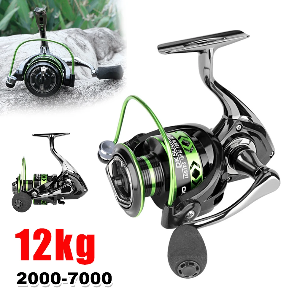 2022 Fishing Reel 2000-7000 Spinning Reel 12KG Max Drag 5.2:1 Metal Spool Carp Fishing Reel Freshwater Saltwater Fishing Tackle
2022 Fishing Reel 2000-7000 Spinning Reel 12KG Max Drag 5.2:1 Metal Spool Carp Fishing Reel Freshwater Saltwater Fishing Tackle