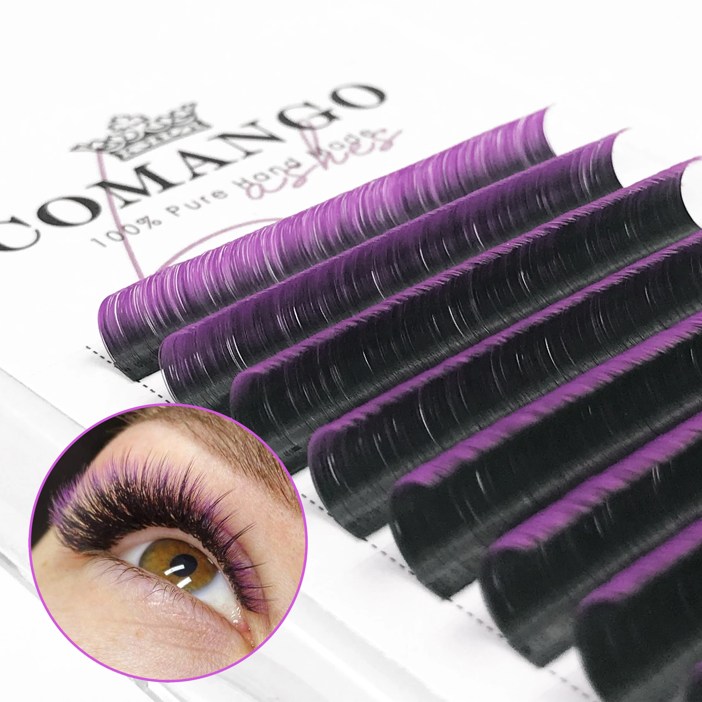 CoMango Colored Easy Fan Lashes Eyelash Extension Mink Eyelashes Soft Russian Volume Natural Colored Lashes 
CoMango Colored Easy Fan Lashes Eyelash Extension Mink Eyelashes Soft Russian Volume Natural Colored Lashes