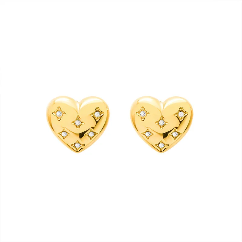 Dropshipping New Fashion Lady's Chic Metal Earrings Rose Gold Heart Zircon Inlaid Stud Earrings for Women
Dropshipping New Fashion Lady's Chic Metal Earrings Rose Gold Heart Zircon Inlaid Stud Earrings for Women