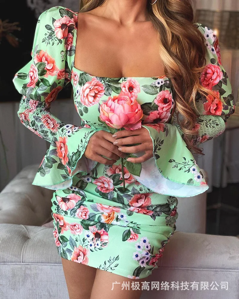 Women's 2022 New Spring and Summer Green Flower Dress Dresses for Women Party
Women's 2022 New Spring and Summer Green Flower Dress Dresses for Women Party