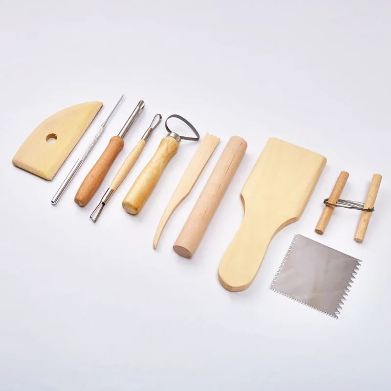 10pcs/set Sculpting Tool Pottery Tools Wood Handle Pottery Set Wax Carving Sculpt Smoothing Polymer Shapers Pottery Ceramic Tool
10pcs/set Sculpting Tool Pottery Tools Wood Handle Pottery Set Wax Carving Sculpt Smoothing Polymer Shapers Pottery Ceramic Tool