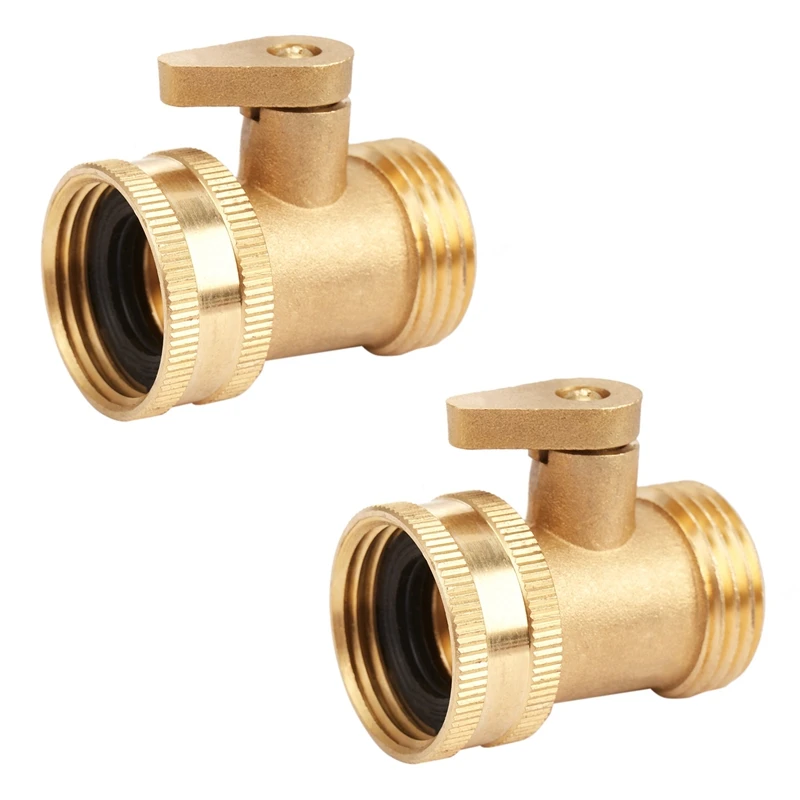 2X 3/4 Inch Garden Hose Water Pipe Connector Brass Valve Faucet Taps Splitter With Shut Off Switch
2X 3/4 Inch Garden Hose Water Pipe Connector Brass Valve Faucet Taps Splitter With Shut Off Switch