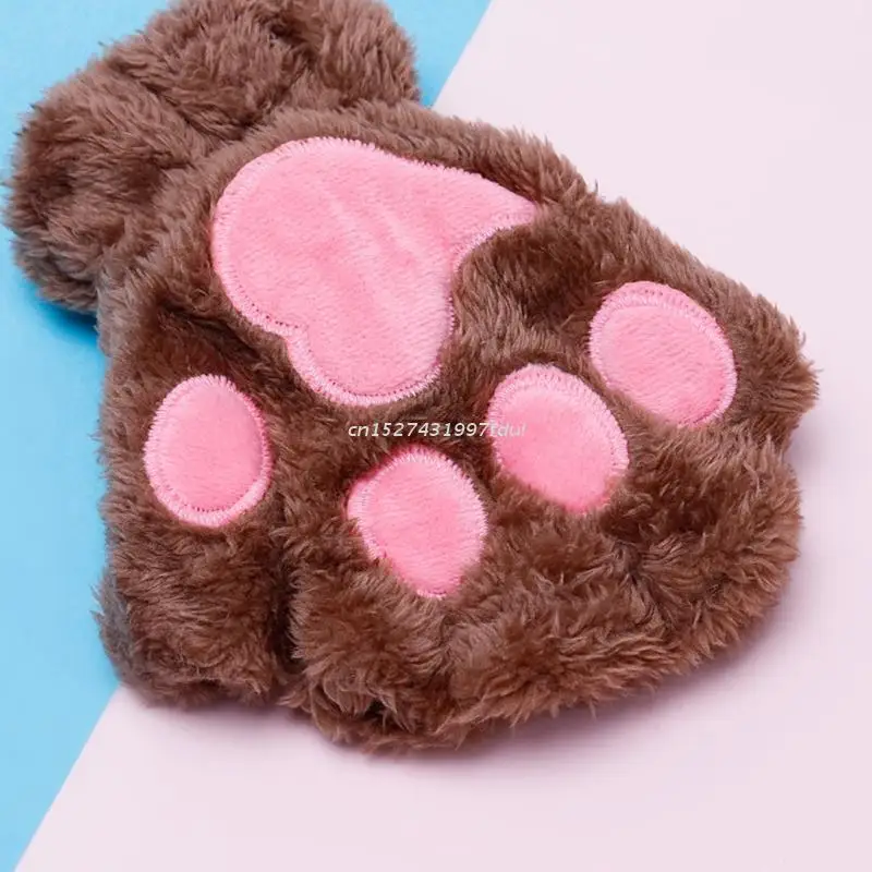 1 Pair for CAT Claw Bear Paw Fingerless Winter Plush Gloves Cute Kitten Halloween Cosplay Half Finger Mittens Hand Warme
1 Pair for CAT Claw Bear Paw Fingerless Winter Plush Gloves Cute Kitten Halloween Cosplay Half Finger Mittens Hand Warme
