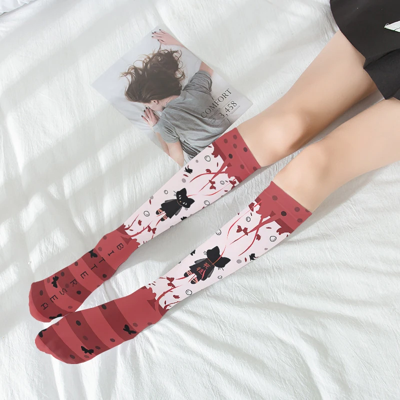 3d Printed Cute Cat Stockings Summer Thin Lolita Two-dimensional Knee-high Silk Calf Socks Sweet Japanese Harajuku Stockings
3d Printed Cute Cat Stockings Summer Thin Lolita Two-dimensional Knee-high Silk Calf Socks Sweet Japanese Harajuku Stockings
