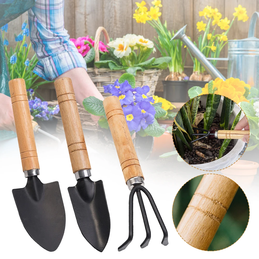 3Pcs Mini Garden Shovel Rake Spade Bonsai Tools Set Wooden Handle For Flowers Potted Plant Loose Soil Fastdelivery Dropshipping
3Pcs Mini Garden Shovel Rake Spade Bonsai Tools Set Wooden Handle For Flowers Potted Plant Loose Soil Fastdelivery Dropshipping