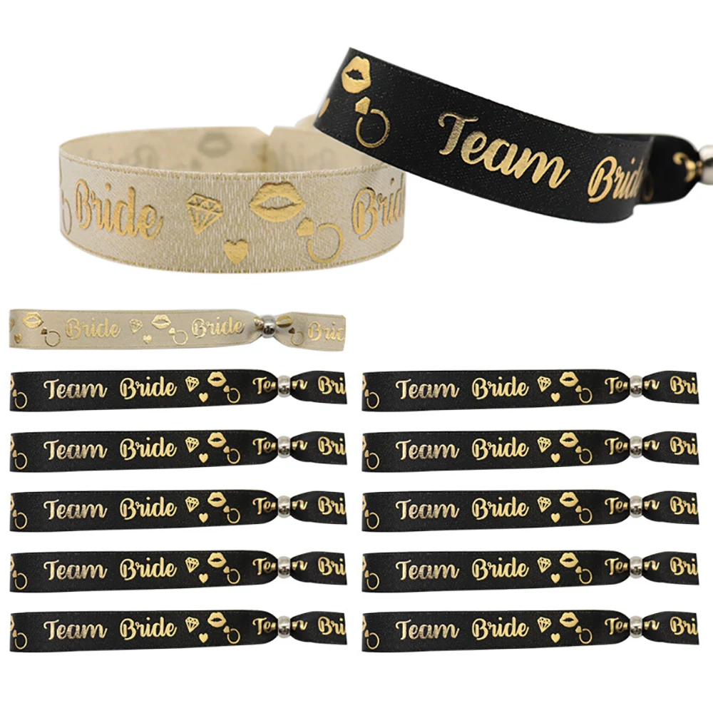 11pcs Wedding Engagement Bridal Shower Bachelorette Party Hen Party Decoration Favor Gifts Team Bride To Be Wristband Bracelets
11pcs Wedding Engagement Bridal Shower Bachelorette Party Hen Party Decoration Favor Gifts Team Bride To Be Wristband Bracelets