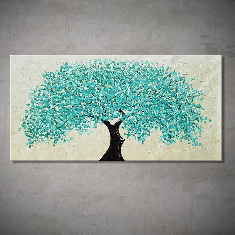 Handmade Handpaint Oil Paintings On Canvas,Malachite Blue Umbrella Tree Abstract Texture Wall Art,Picture Living Room Home Decor
Handmade Handpaint Oil Paintings On Canvas,Malachite Blue Umbrella Tree Abstract Texture Wall Art,Picture Living Room Home Decor