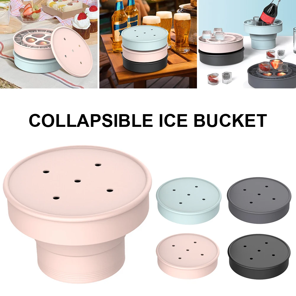 Collapsible Ice Bucket Silicone Ice Cube Mold with Lid Durable Pop Up Bucket Portable Ice Cube Maker for Outdoor Travel Camping
Collapsible Ice Bucket Silicone Ice Cube Mold with Lid Durable Pop Up Bucket Portable Ice Cube Maker for Outdoor Travel Camping
