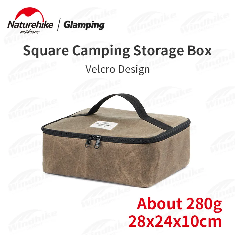 Naturehike 5.4L Camping Square Storage Box Ultralight Outdoor 280g Inner Partition Portable Camping Supplies Canvas Picnic Box 
Naturehike 5.4L Camping Square Storage Box Ultralight Outdoor 280g Inner Partition Portable Camping Supplies Canvas Picnic Box