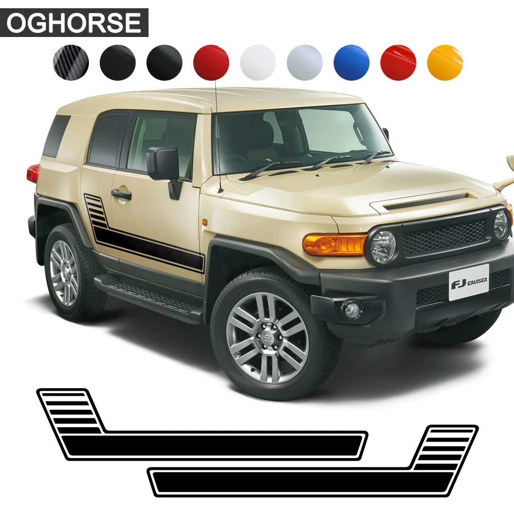 2 шт., наклейки на дверь и боковую юбку для Toyota FJ CRUISER XJ10 2007-2014
2 шт., наклейки на дверь и боковую юбку для Toyota FJ CRUISER XJ10 2007-2014