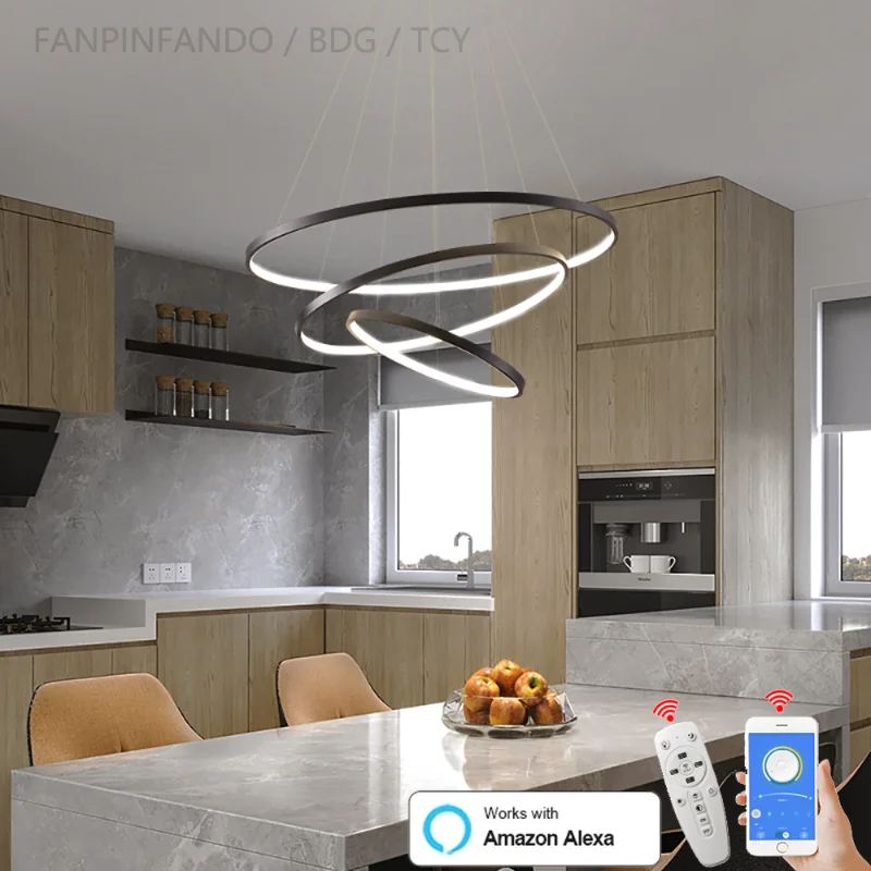Chandeliers Lights Modern chandelier for living bedroom 3-4Ring led chandeliers for dining room kitchen hanging light lustrs
Chandeliers Lights Modern chandelier for living bedroom 3-4Ring led chandeliers for dining room kitchen hanging light lustrs