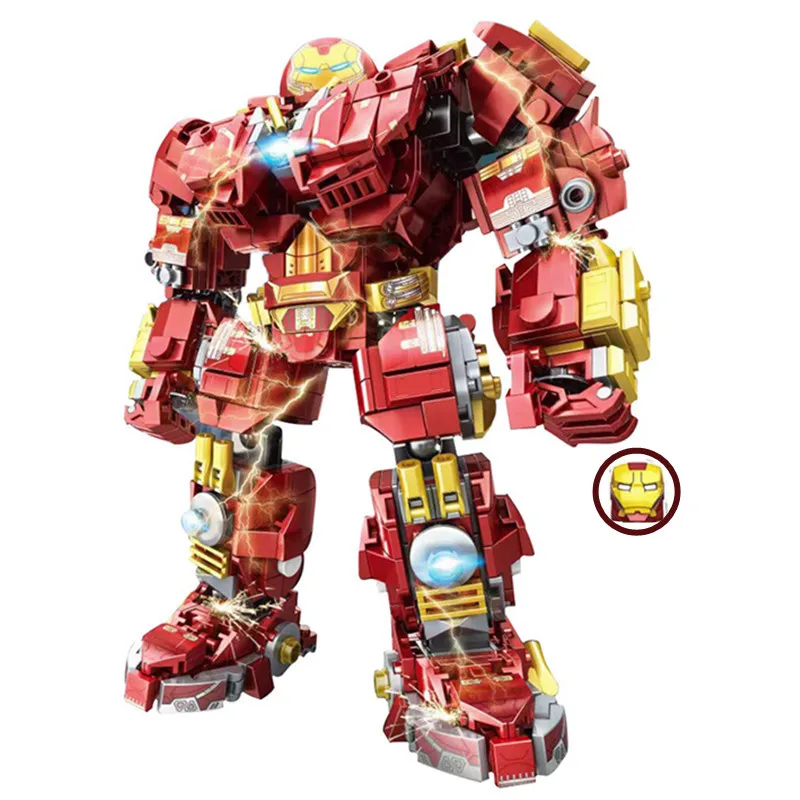 Disney Hulkbuster Marvel Avengers Ironman Mecha Heroes Robot Helmet Figures Model Building Block Bricks Boy Kid Gift Toy
Disney Hulkbuster Marvel Avengers Ironman Mecha Heroes Robot Helmet Figures Model Building Block Bricks Boy Kid Gift Toy