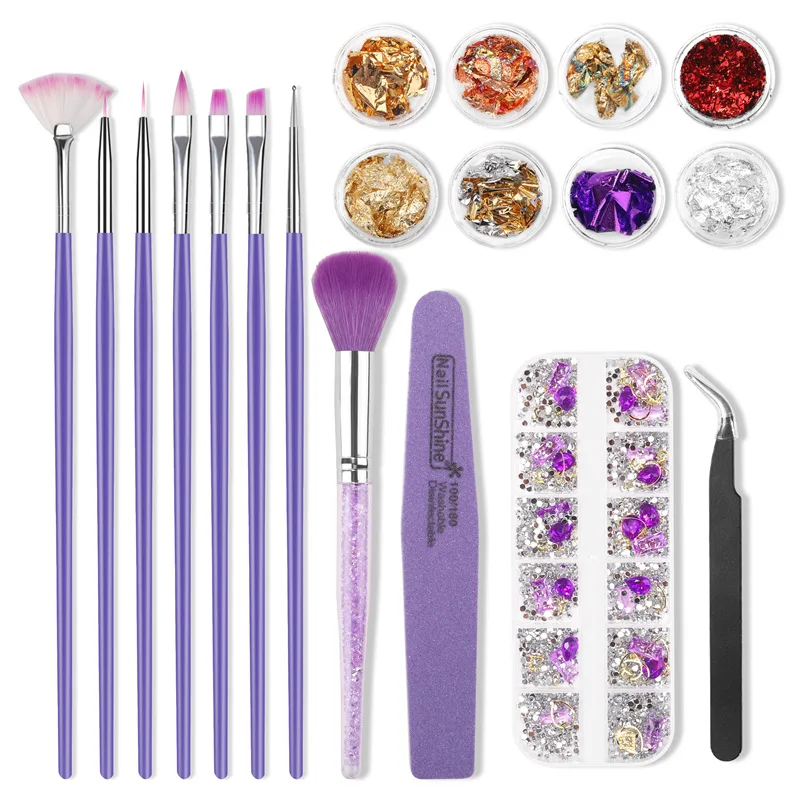 Nail File Strip Nail Tin Foil Paper Rhinestone UV Gel Nail Art Painting Pens Beginner Professional Home DIY Manicure Tools Set
Nail File Strip Nail Tin Foil Paper Rhinestone UV Gel Nail Art Painting Pens Beginner Professional Home DIY Manicure Tools Set