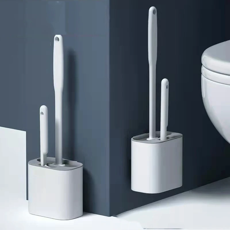 WIKHOSTAR Toilet Brush Set Wall Hanging with Holder Silicone TPR Bristles Brushes for Floor Cleaning Tools Bathroom Accessories
WIKHOSTAR Toilet Brush Set Wall Hanging with Holder Silicone TPR Bristles Brushes for Floor Cleaning Tools Bathroom Accessories