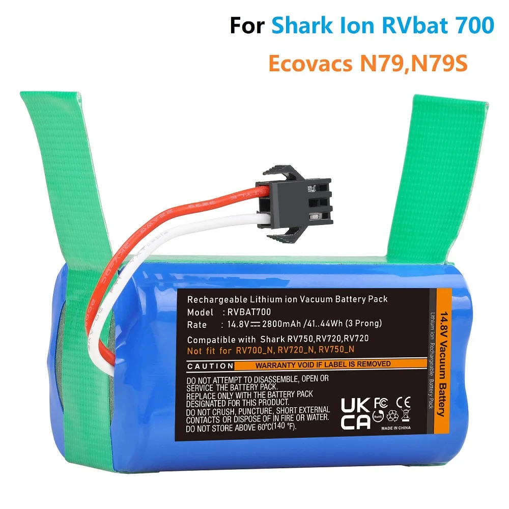 Запасной литий-ионный аккумулятор Shark Ion RVbat 700 для RV700,RV720,RV750,RV755 14,8 в 2800 мАч литий-ионный перезаряжаемый аккумулятор (3-зубчатая вилка)
Запасной литий-ионный аккумулятор Shark Ion RVbat 700 для RV700,RV720,RV750,RV755 14,8 в 2800 мАч литий-ионный перезаряжаемый аккумулятор (3-зубчатая вилка)