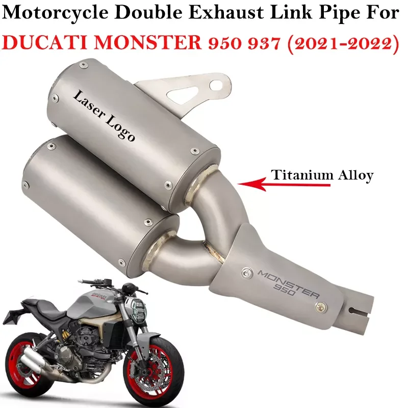 NEW2023 Alloy Slip On for ducati MONSTER 937 950 2021 2022 Motorcycle Double Exhaust Escape Modify Link Pipe Motocross Muffler
NEW2023 Alloy Slip On for ducati MONSTER 937 950 2021 2022 Motorcycle Double Exhaust Escape Modify Link Pipe Motocross Muffler